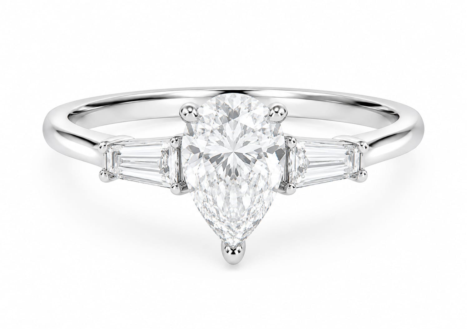 Tear Drop Trilogy Ring